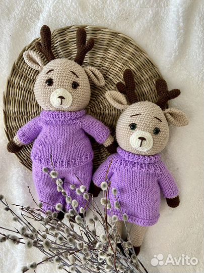 Олененок амигуруми