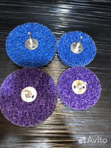 Круг зачистной коралловый под дрель