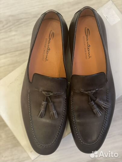 Лоферы santoni 41,5