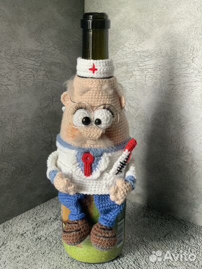 Чехол на бутылку шампанского или вина