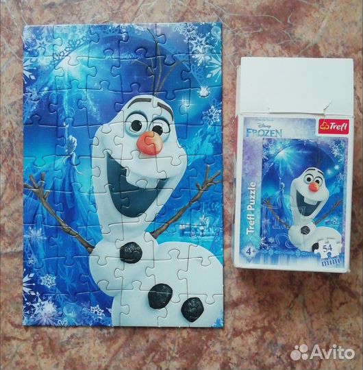 Набор пазлов холодное сердце 4+ и 5+