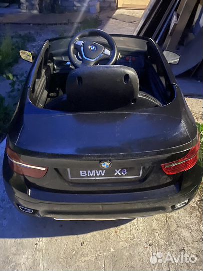 Музыкальная машина электромобиль BMW X6 б/у