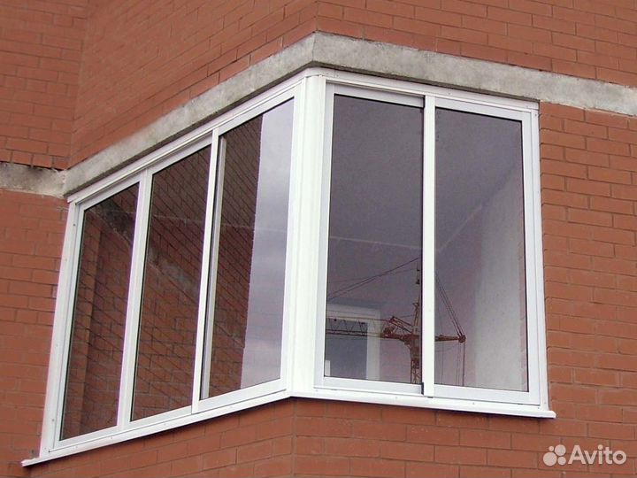 Балконные окна алюминиевые раздвижные