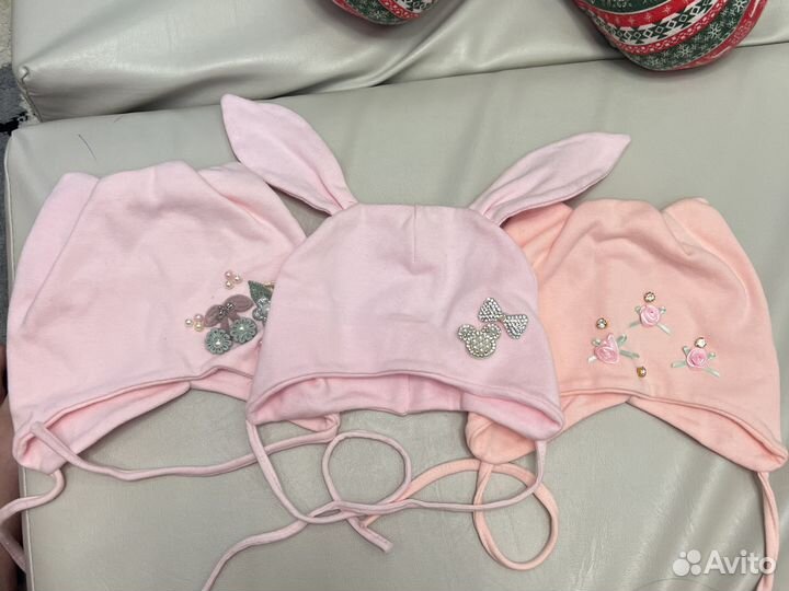Шапочки летние для девочки