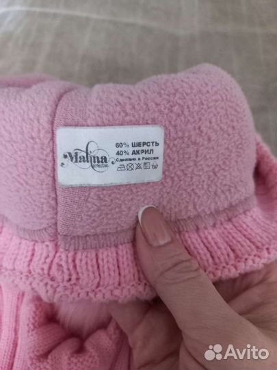 Зимняя шапка и снуд р.52-54