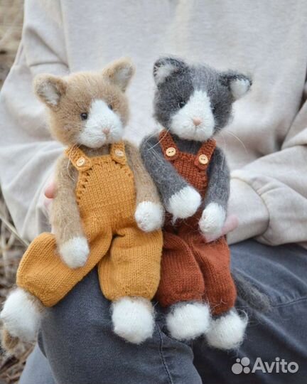 Кот вязаный, котик, котёнок.Мастер-класс.В наличии