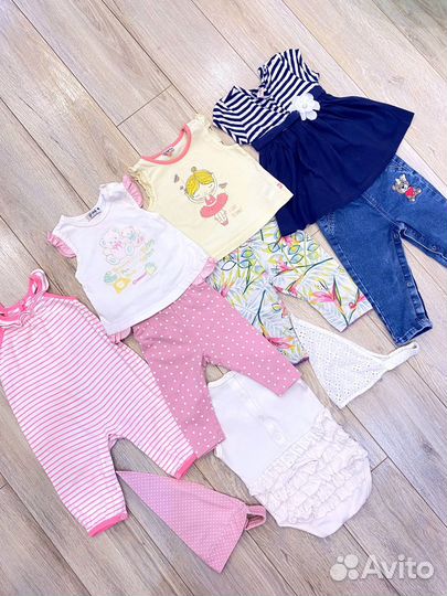 Вещи на девочку пакетом 68 74