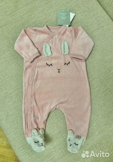 H&M новый флисовый комбинезон поддева 56