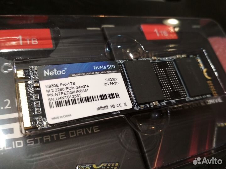 128Gb 256Гб 512Gb 1Tb M.2 NVMe SSD Новый