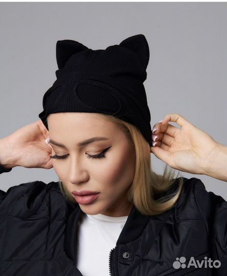 Шапка/маска с ушками