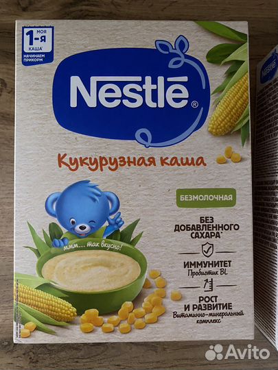 Детские каши безмолочные Nestle