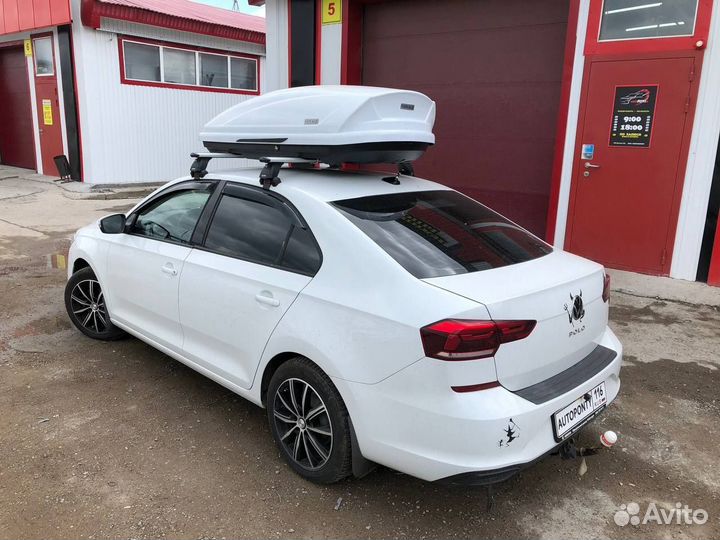 Автобокс Вояж 440л усиленный Фольксваген Поло