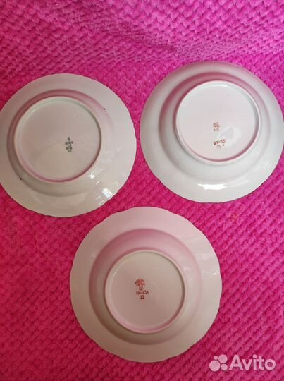 Тарелки разных заводов СССР на добор