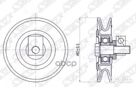 Ролик натяжителя кондиционера MMC pajero