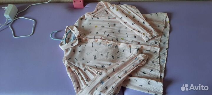 Рубашка оверсайз 140