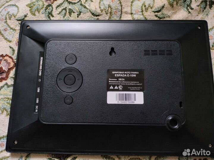 Цифровая фоторамка espada e-10w