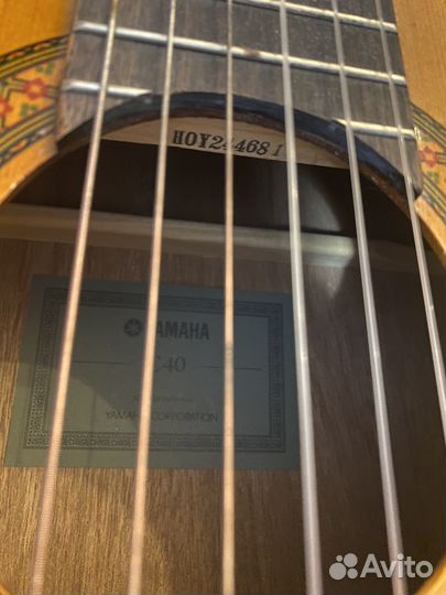 Классическая гитара yamaha c40