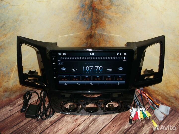 Магнитола Toyota Fortuner Android GPS 2011-2015г