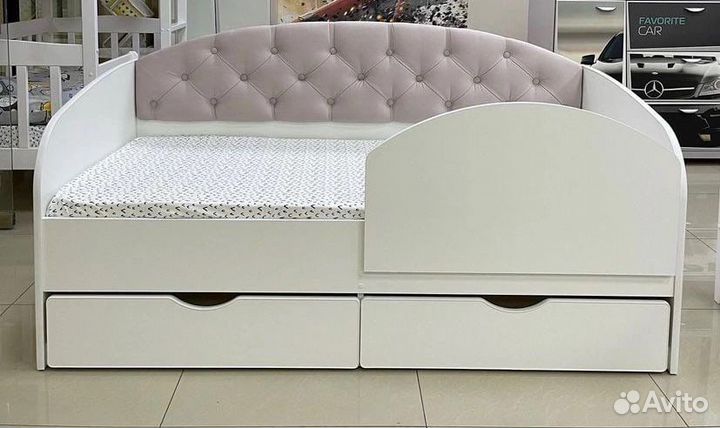 Детская кровать от 3 лет, ящики