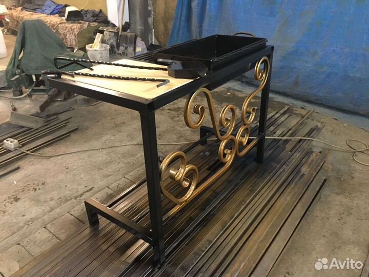 Мангал, мангал с крышей, с печкой для казана