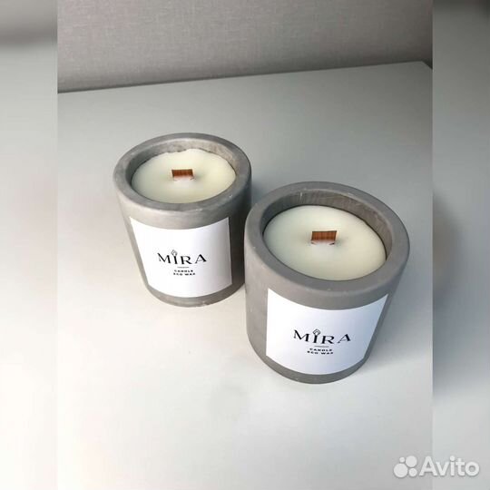 Свеча 100 мл. Натуральный воск. Соя-100