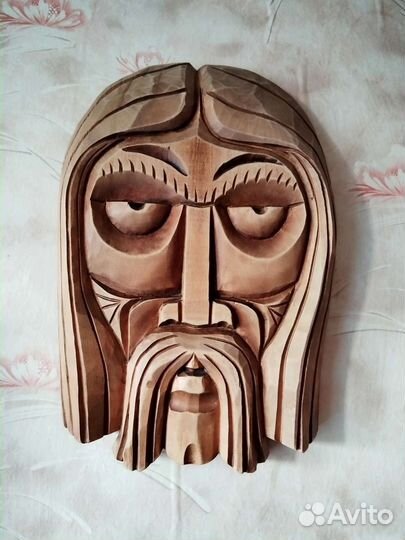 Маска из дерева Настенное панно декор