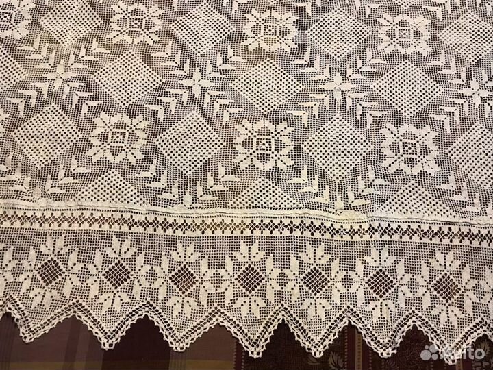 Старинная скатерть ручной работы