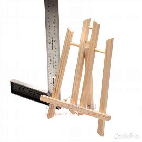 Мольберт настольный маленький, 30 см, сосна