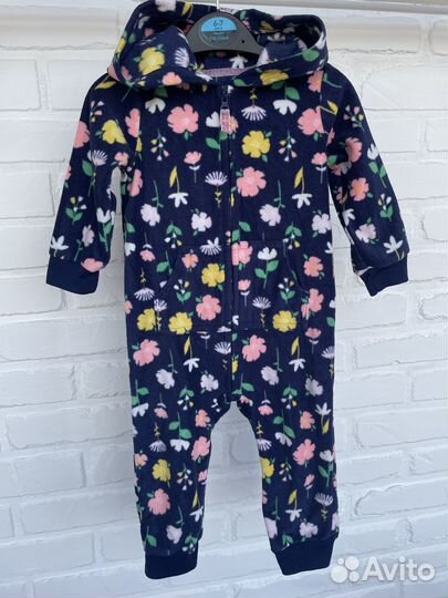 Флисовый комбинезон carters для девочки