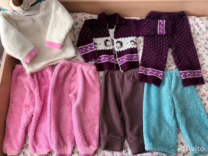 Вещи на девочку пакетом 80р+