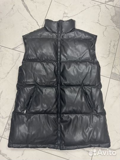 Жилетка теплая экокожа