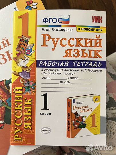 Учебники, рабочие тетради, прописи, 1ый класс