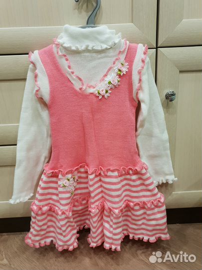 Костюм для девочки водолазка+ сарафан
