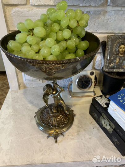 Фруктовница ангел латунь