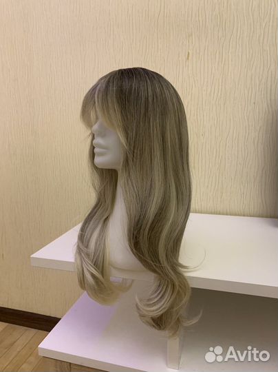 Парик мелирование блонд на сетке