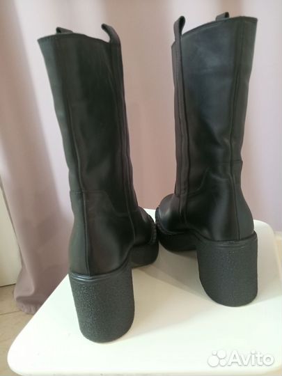Сапоги женские натуральная кожа осень размер