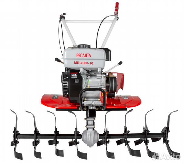 Мотокультиватор мб-7000-10 Ресанта (мотоблок), 70/5/37
