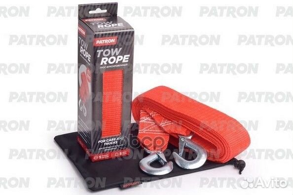 Трос буксировочный ленточный до 5 тонн, 2 крюка