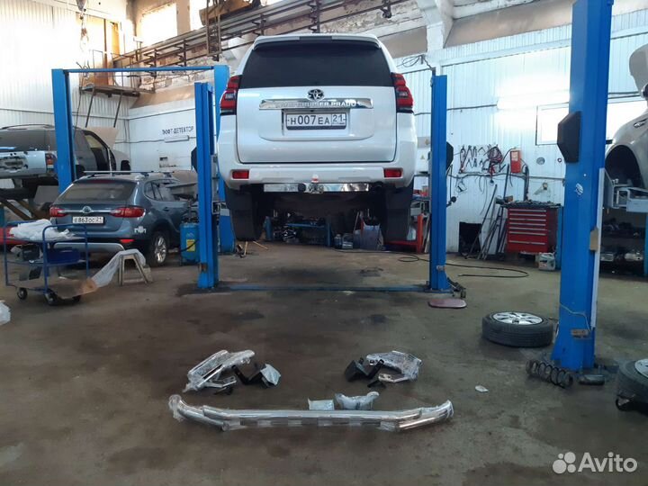 Защита бампера LC150 Prado