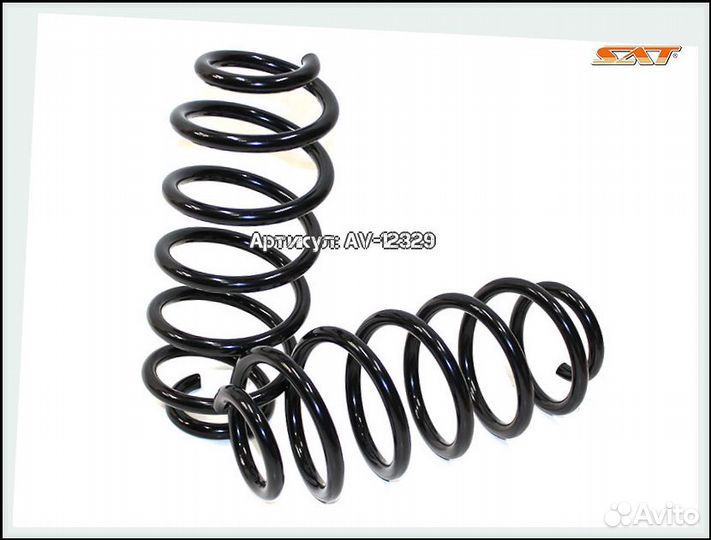 Комплект пружин 2шт задние toyota corolla auris ru