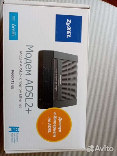 Модем adsl 2+ с портом Ethernet, zyxel