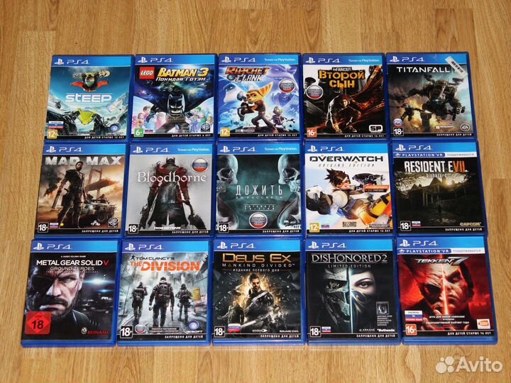 Игры на PS4 и PS5 цены в описании