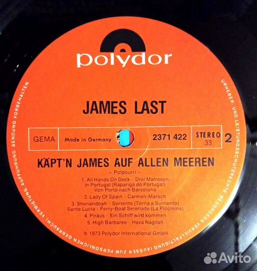 Виниловые пластинки James Last