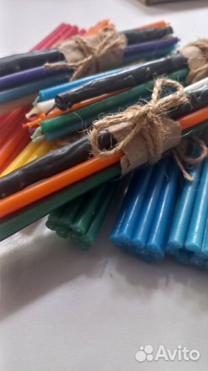 Свечи восковые,разноцветные