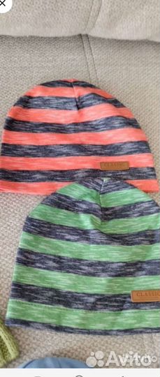 Шапка+шарф весна-осень шапки хлопок на мальчика