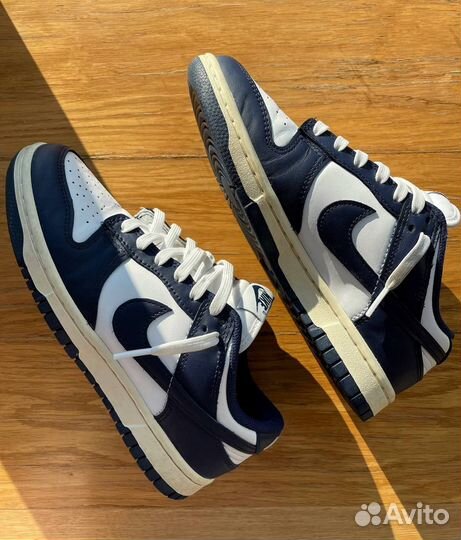 Nike Dunk Low midnight navy and white