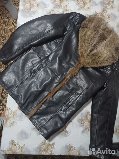 Кожаная куртка мужская