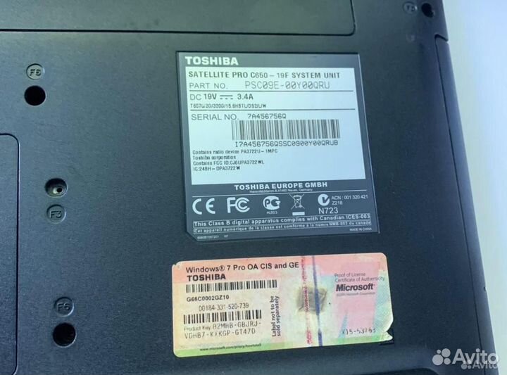 Ноутбук Toshiba