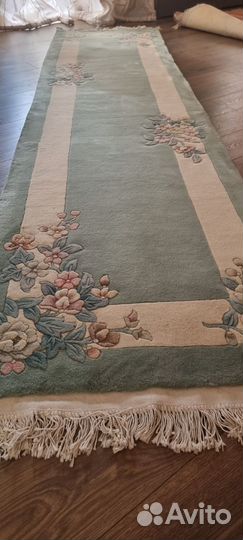 Ковер шерстяной новый ручная работа 0,9 м х 3,5м