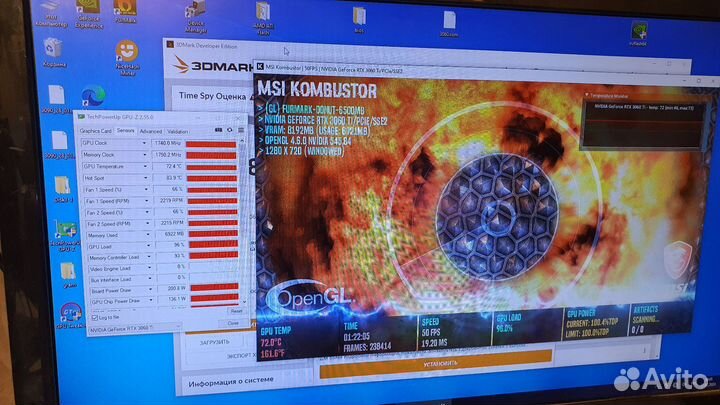 Видеокарта Palit RTX3060Ti 8Gb Samsung Гарантия